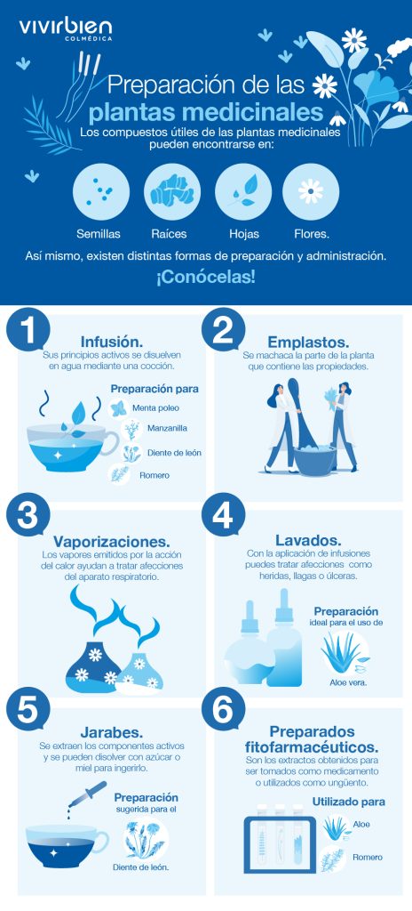 preparación de plantas medicinales