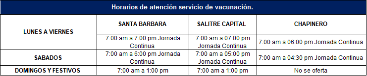 horarios