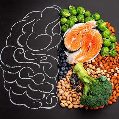alimentos en el cerebro