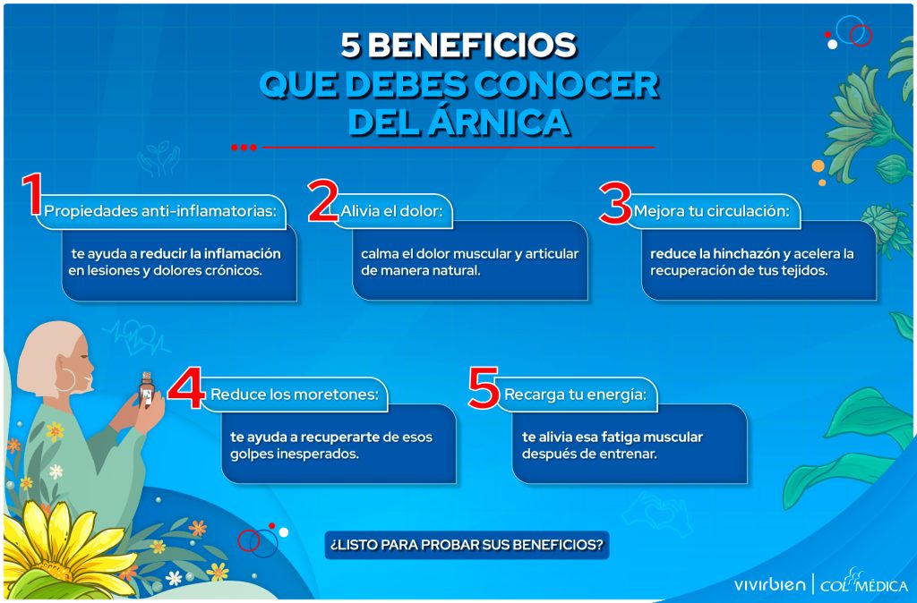 árnica infografía