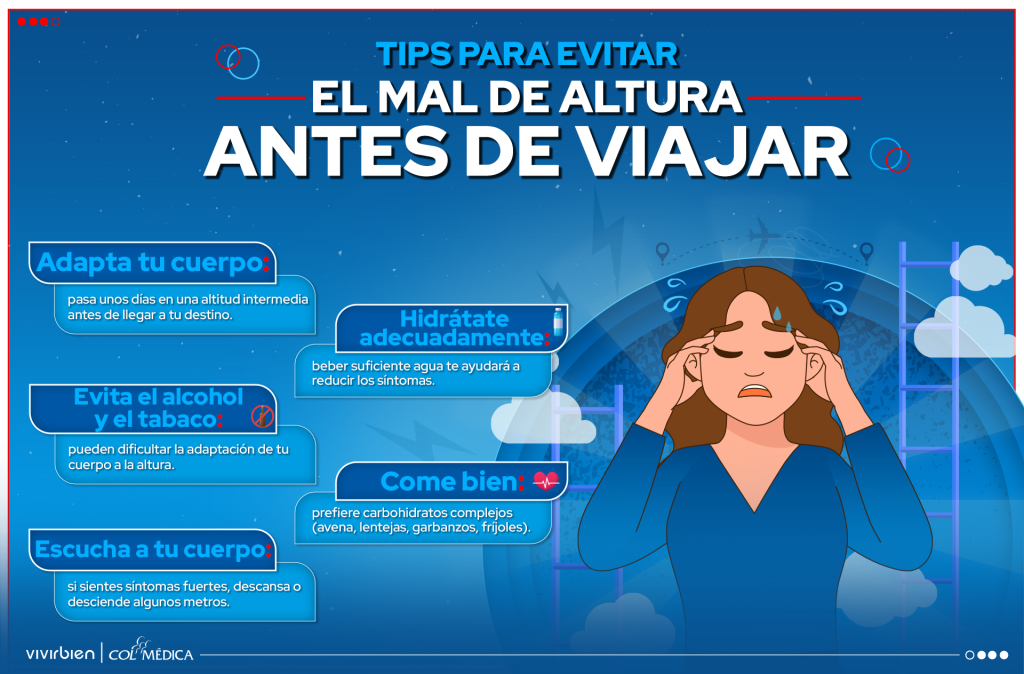 Tips para evitar el mal de altura antes de viajar