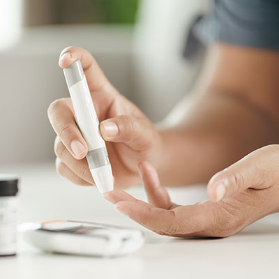 mujer con diabetes