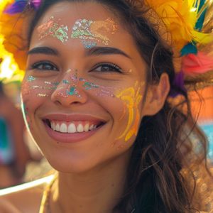mujer en carnaval